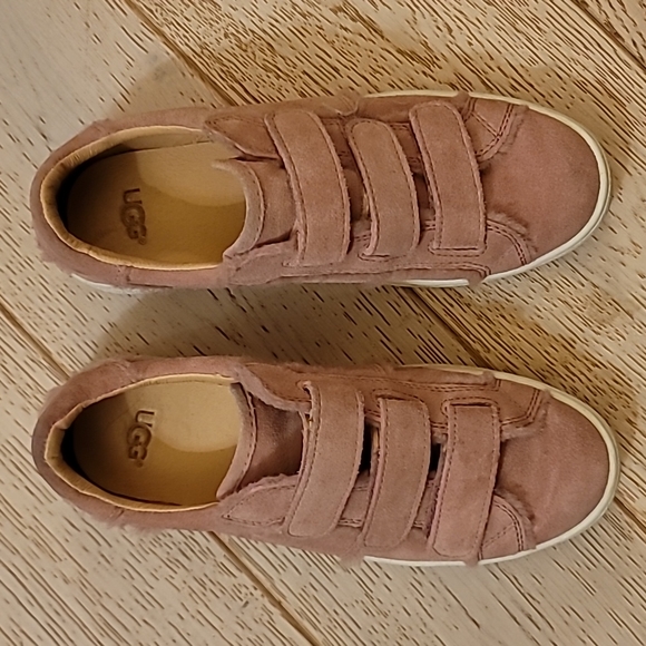 🌸UGG ALIX Sherpa spill seam velcro sneakers mauve pink womens 7 - Picture 3 of 8